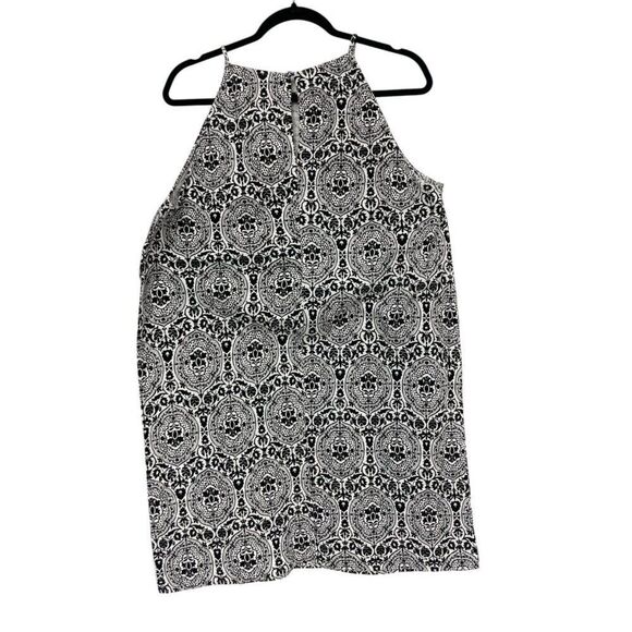 Boden Womens Mini Dress UK 16 US 12 Black Floral Sleeveless Summer D0614 NWT - Picture 3 of 13